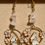 Miniature : Boucles d'oreilles avec du quartz rose et un lapin blanc