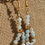 Miniature : Boucles d'oreilles en aigue marine avec de l’or 24 carats