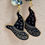 Miniature : Boucles d'oreilles avec du jaspe dalmatien et un chapeau de sorcier