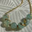 Miniature : Collier en Aigue-marine et or 24 carats sur chaîne en plaqué or