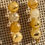 Miniature : Boucles d'oreilles en aventurine jaune avec de l’or 24 carats
