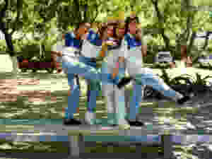 Dieldja, Elaynne, Xála e Dayane na adolescência