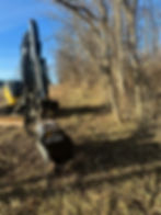 Mulching and excavating