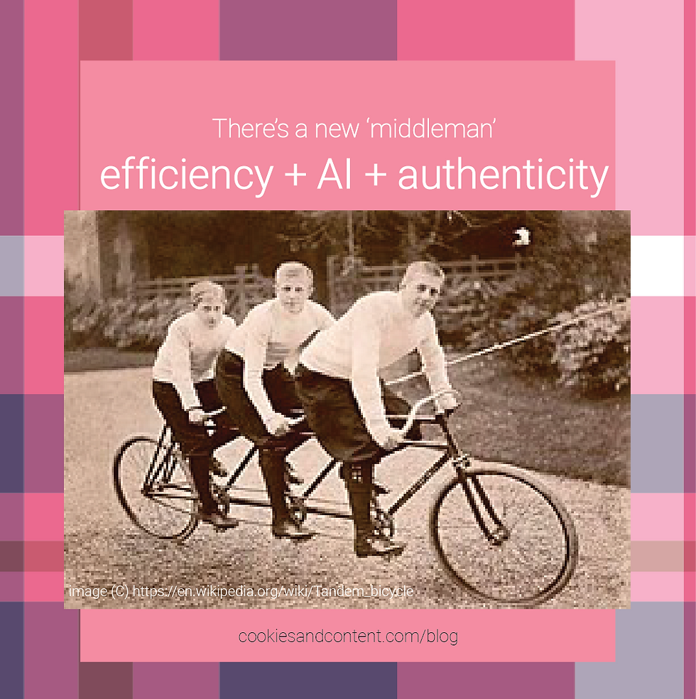 There's a new 'middleman': efficiency + AI + authenticity