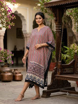 Ajrakh Modal Kaftan