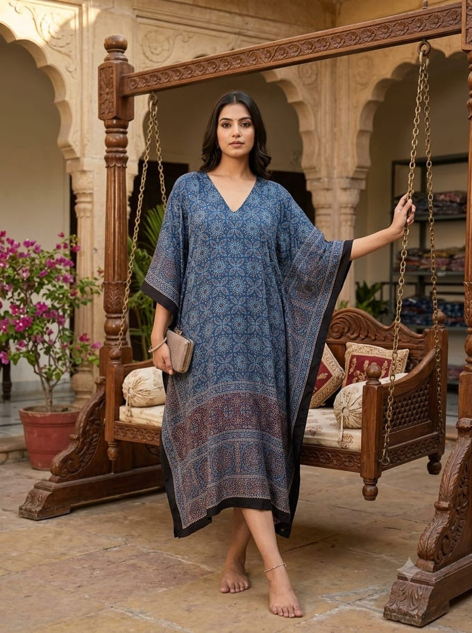 Ajrakh Modal Kaftan