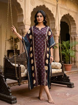 Ajrakh Modal Kaftan
