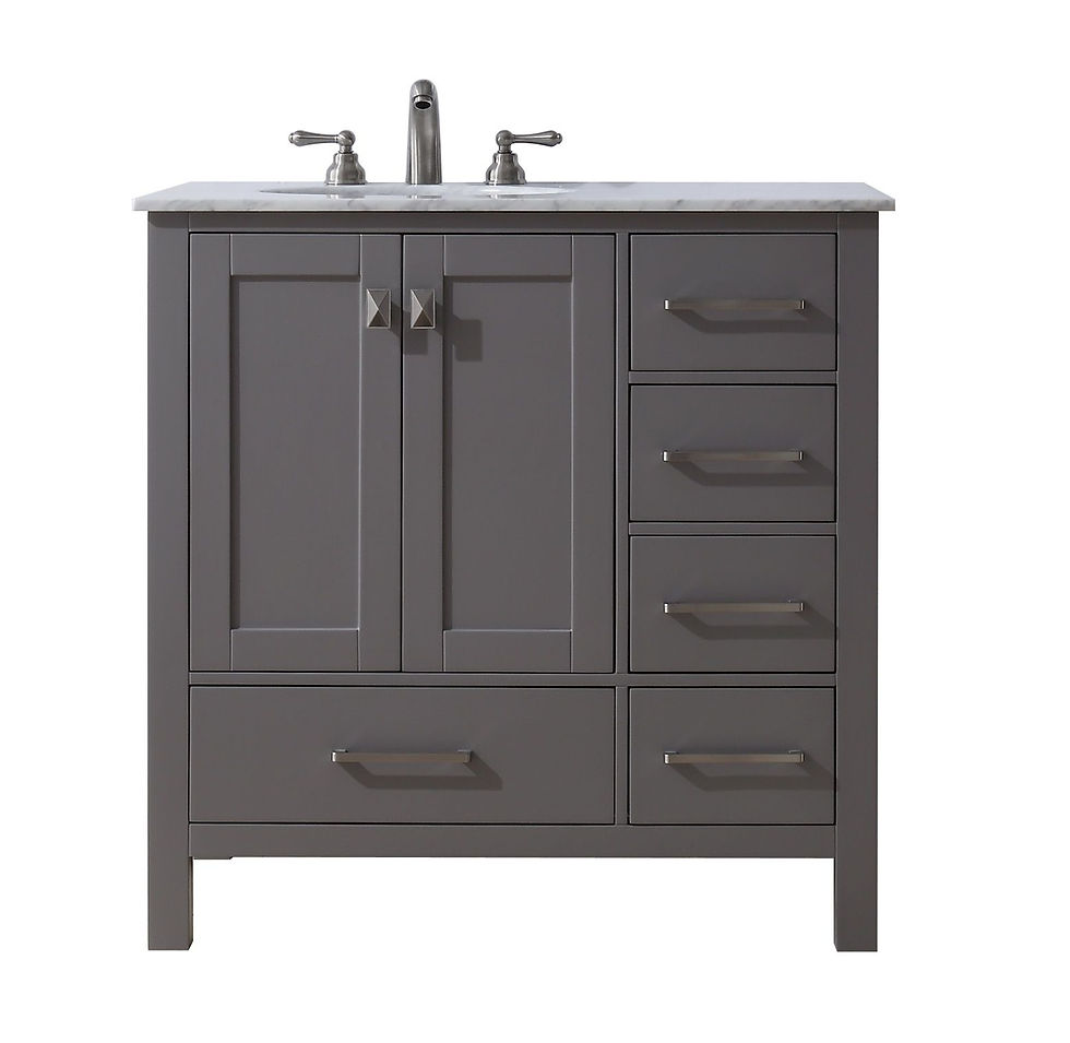 36" Malibu Grey Single Sink Vanity