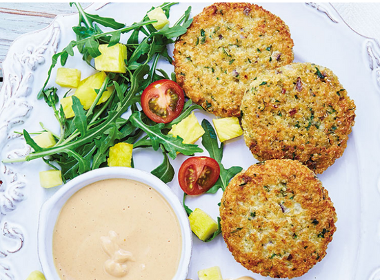 Nuestra Receta Saludable de Viernes : Tortitas de Quinoa del Chef Mike 