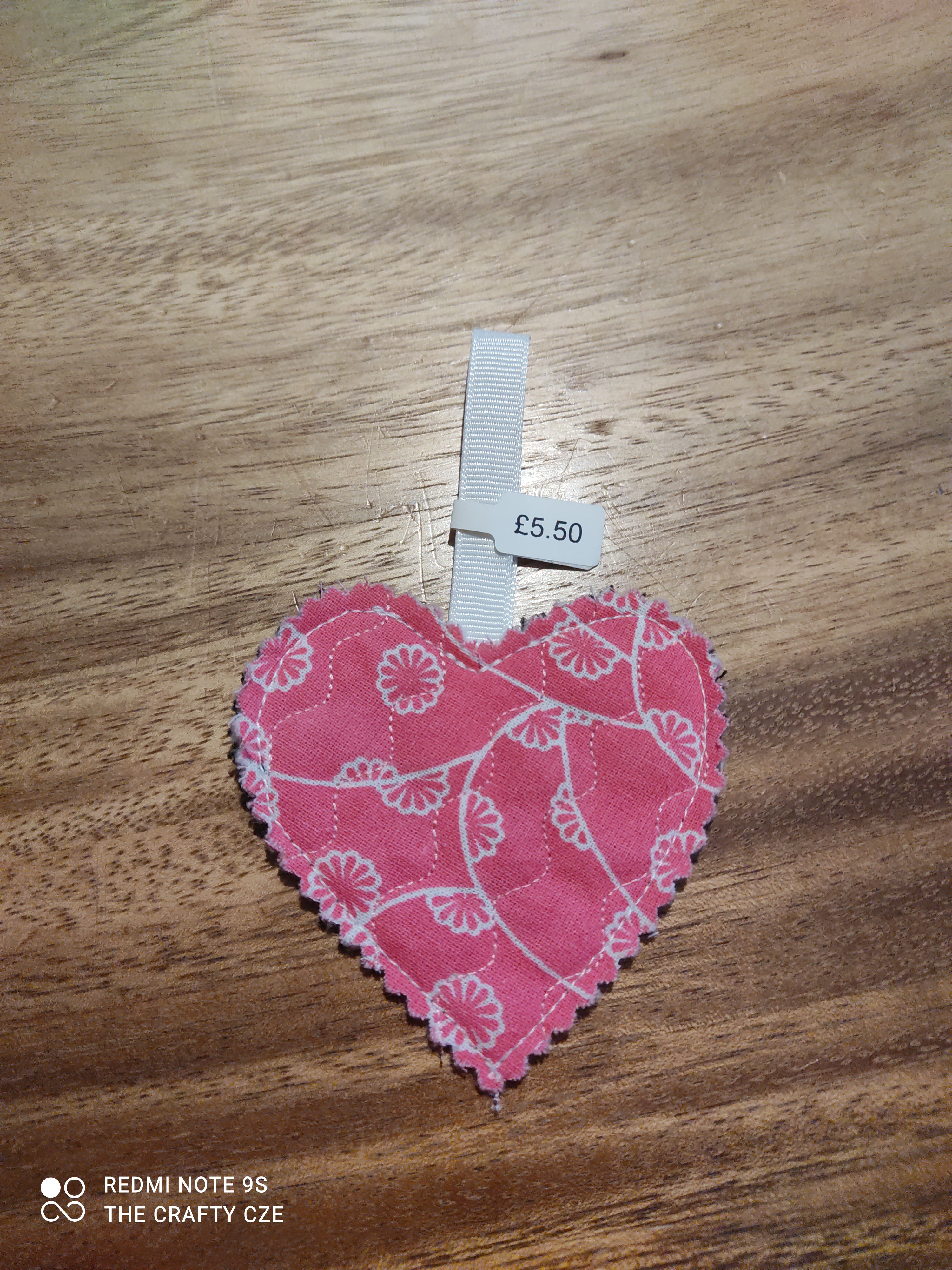 Small pink heart - 8x8cm