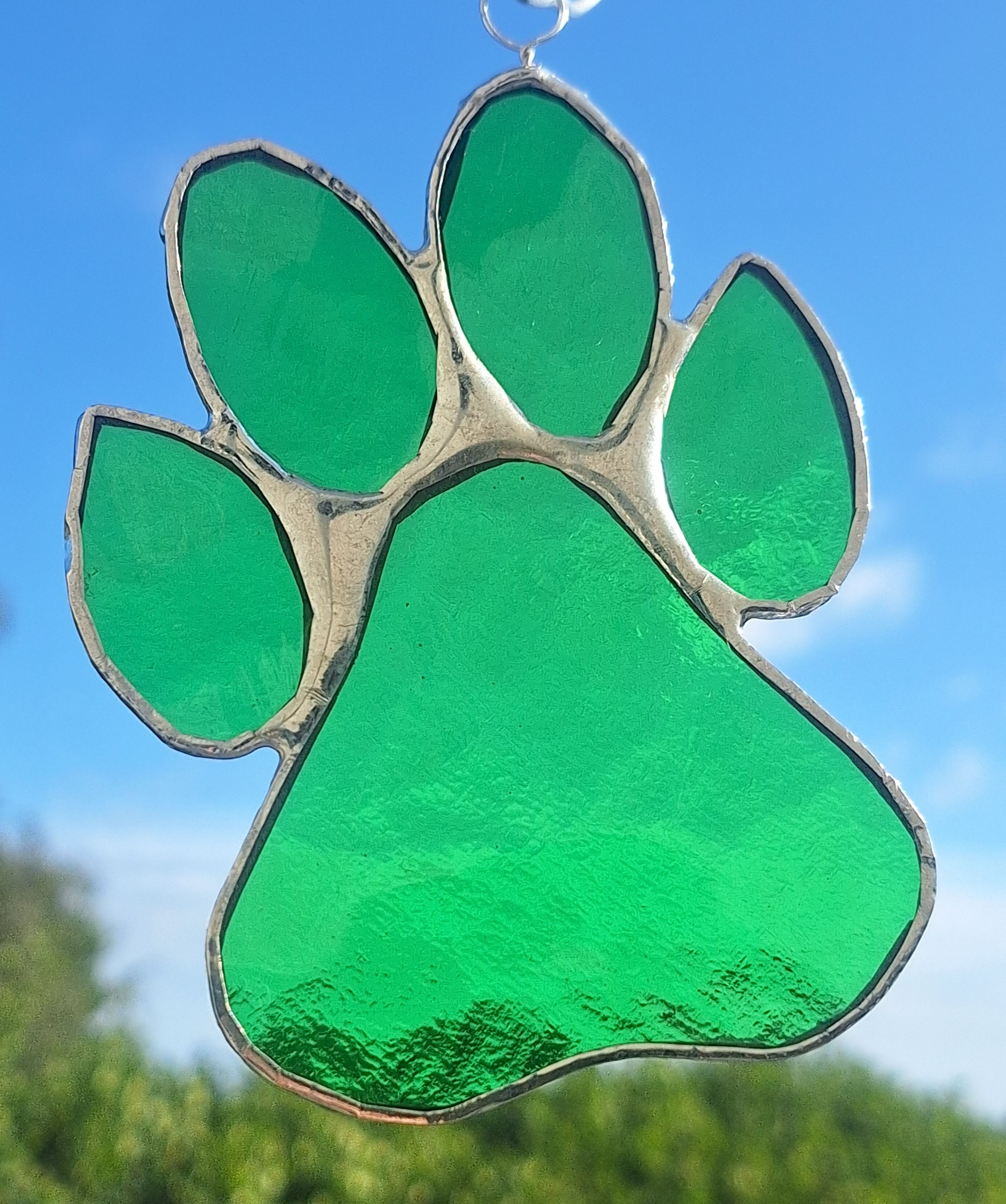 Stained glass paw