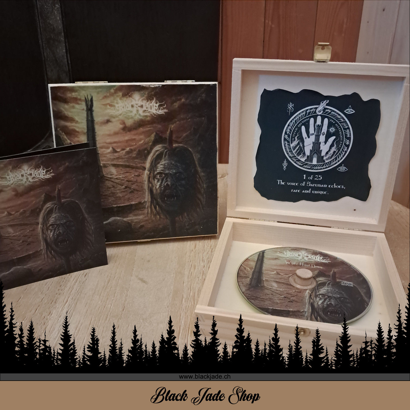 Black Jade CD White Hand Down