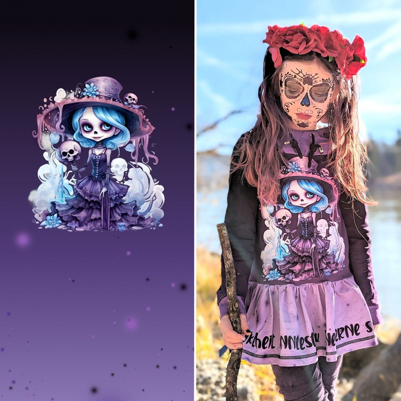 Kinder Panel Gothic Mädchen Lucy