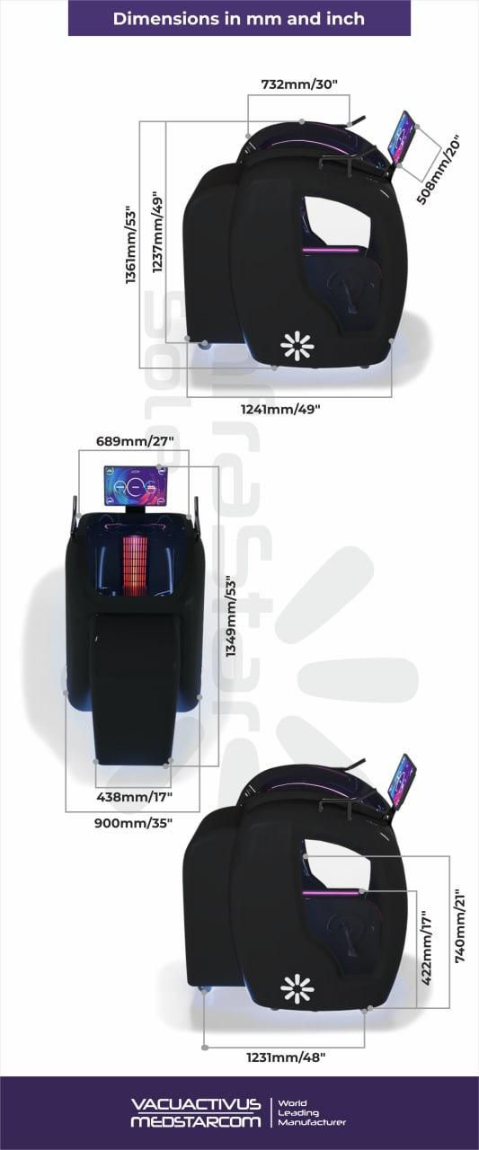 Miniatura: Инфракрасный велотренажер с функцией крио Infrastar