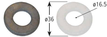 Thumbnail: Optional Extra Washers To Suit Red Body Mounting Springs