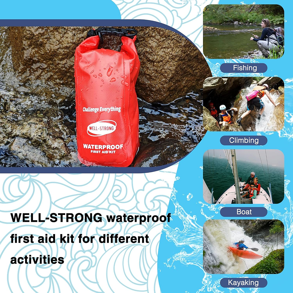 Thumbnail: Waterproof First Aid Kit Roll Top Boat Emergency Kit with Waterproof Contents fo