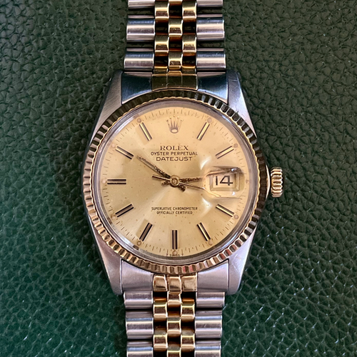 Rolex Datejust 18K/SS Champagne Dial