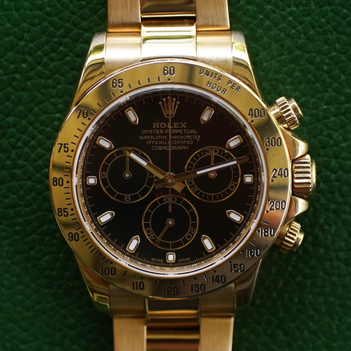 Rolex Daytona Black 18K yellow gold