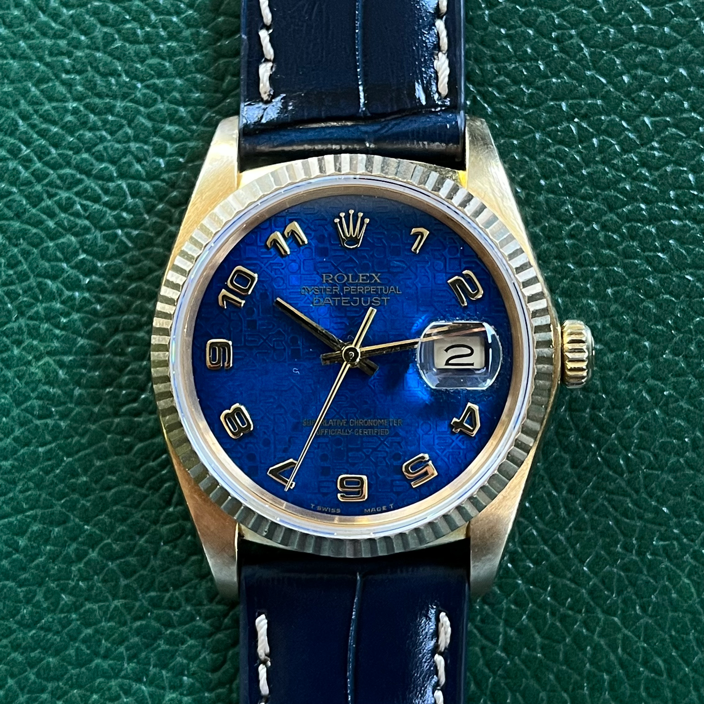 Rolex Datejust 36 18K Comupter dial