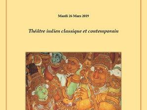 A l'occasion de la journée sur le théâtre indien à l'université d'Aix-Marseille mardi 26