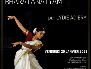 Récital de Bharata Natyam à Aix-en-Provence vendredi 20 janvier par Lydie Adiéry
