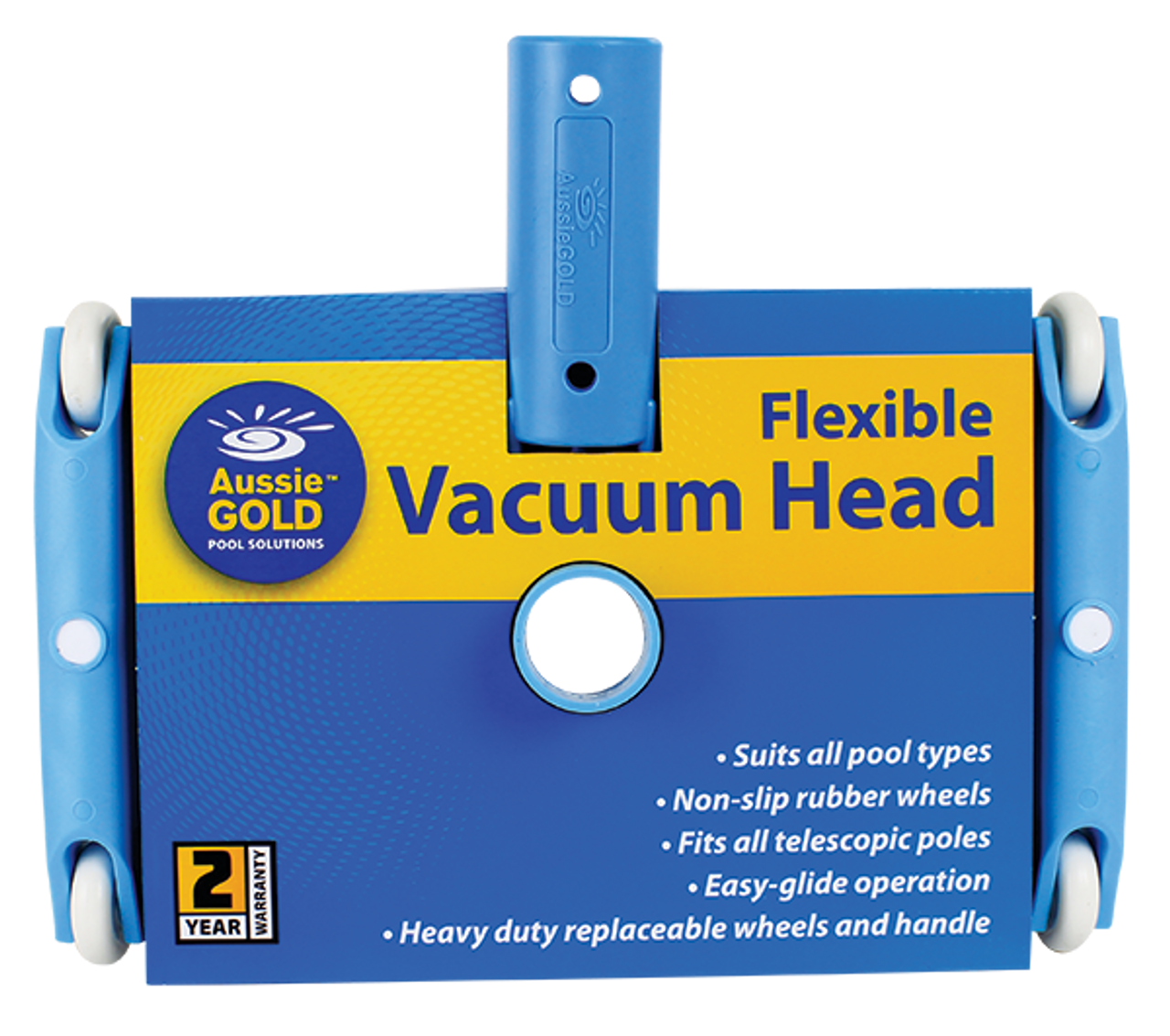 Aussie Gold Flexible Vacuum Head - Wheeled
