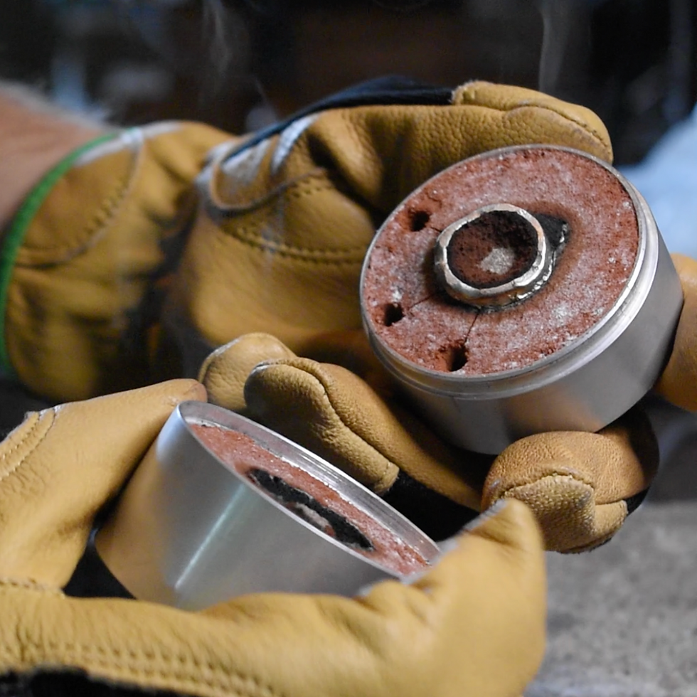 Creating the ring base in 925 sterling silver