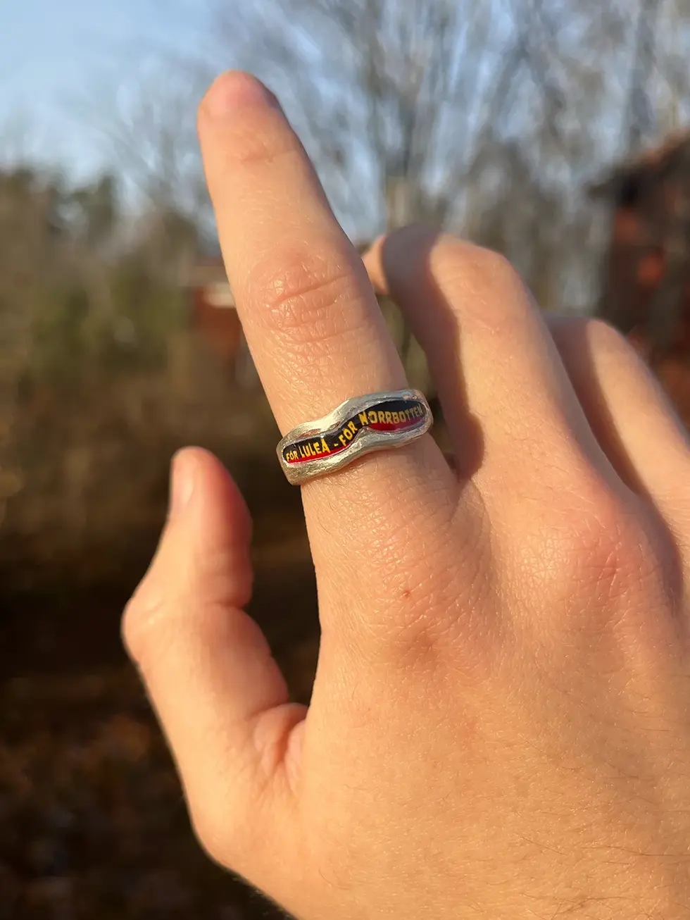 Luleå silver ring
