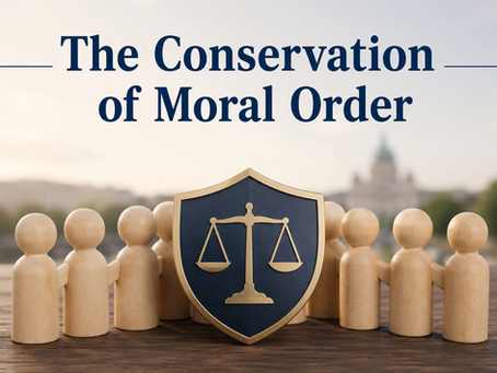 The Conservation of Moral Order: A Framework for Social Stability and Governance