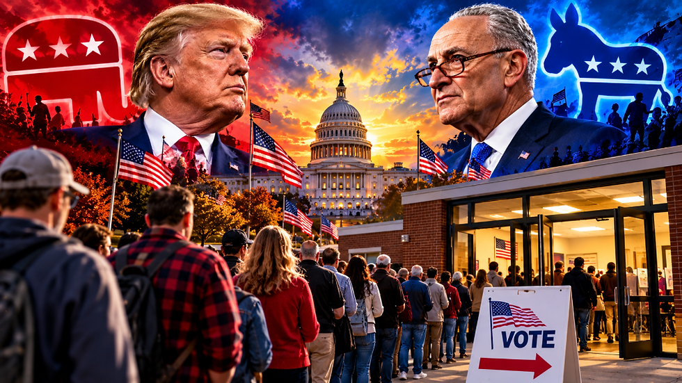 Americans Head to Polls in Surging Numbers as Republicans and Democrats Prepare for Historic Midterm Verdict