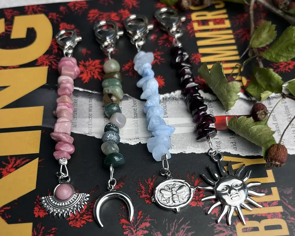 Miniatura: breloki z kamieniami naturalnymi i zawieszkami