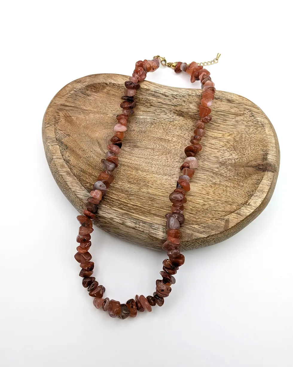 naszyjnik z karneolem
