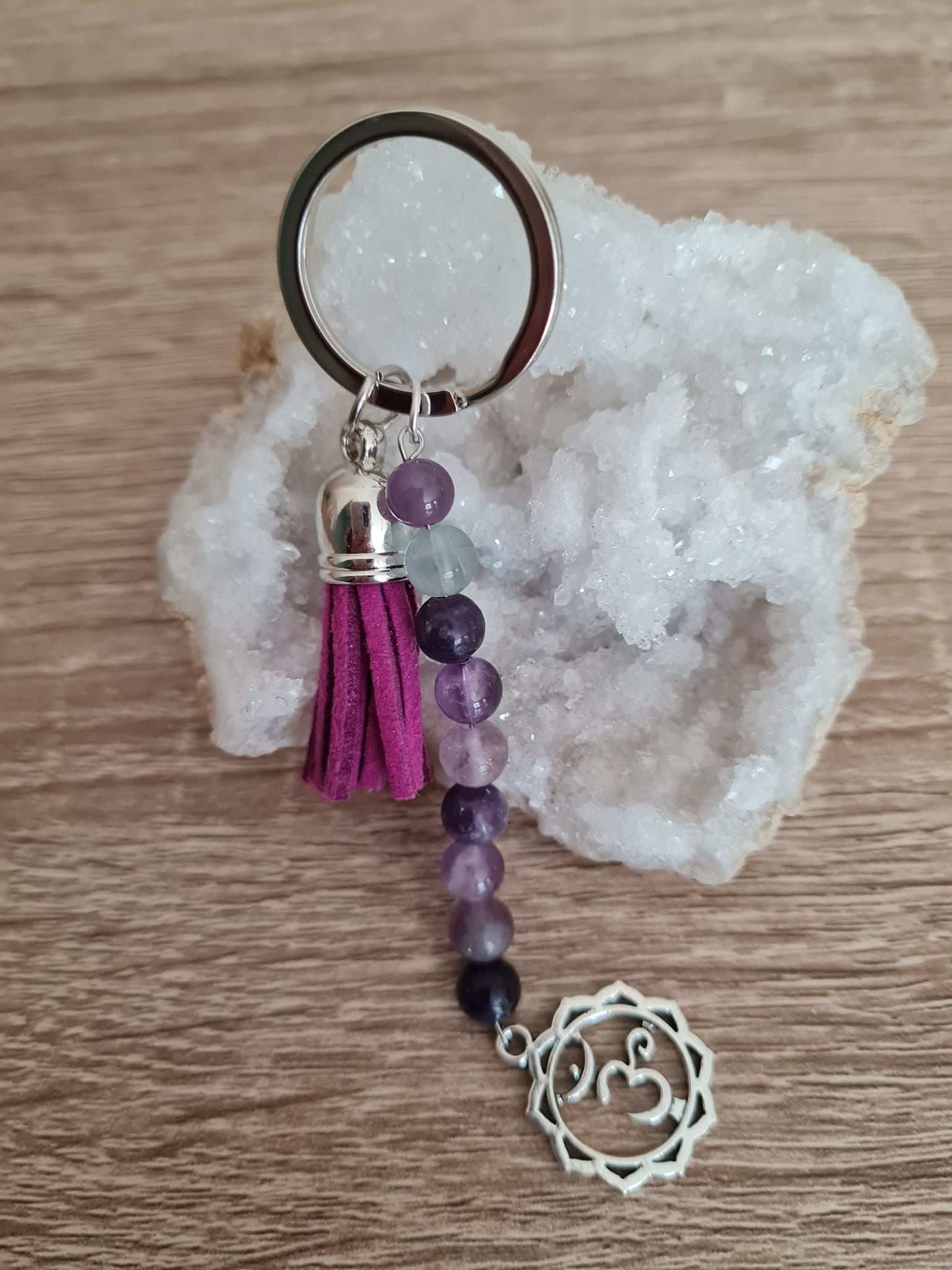 Porte clé "Chakra couronne"