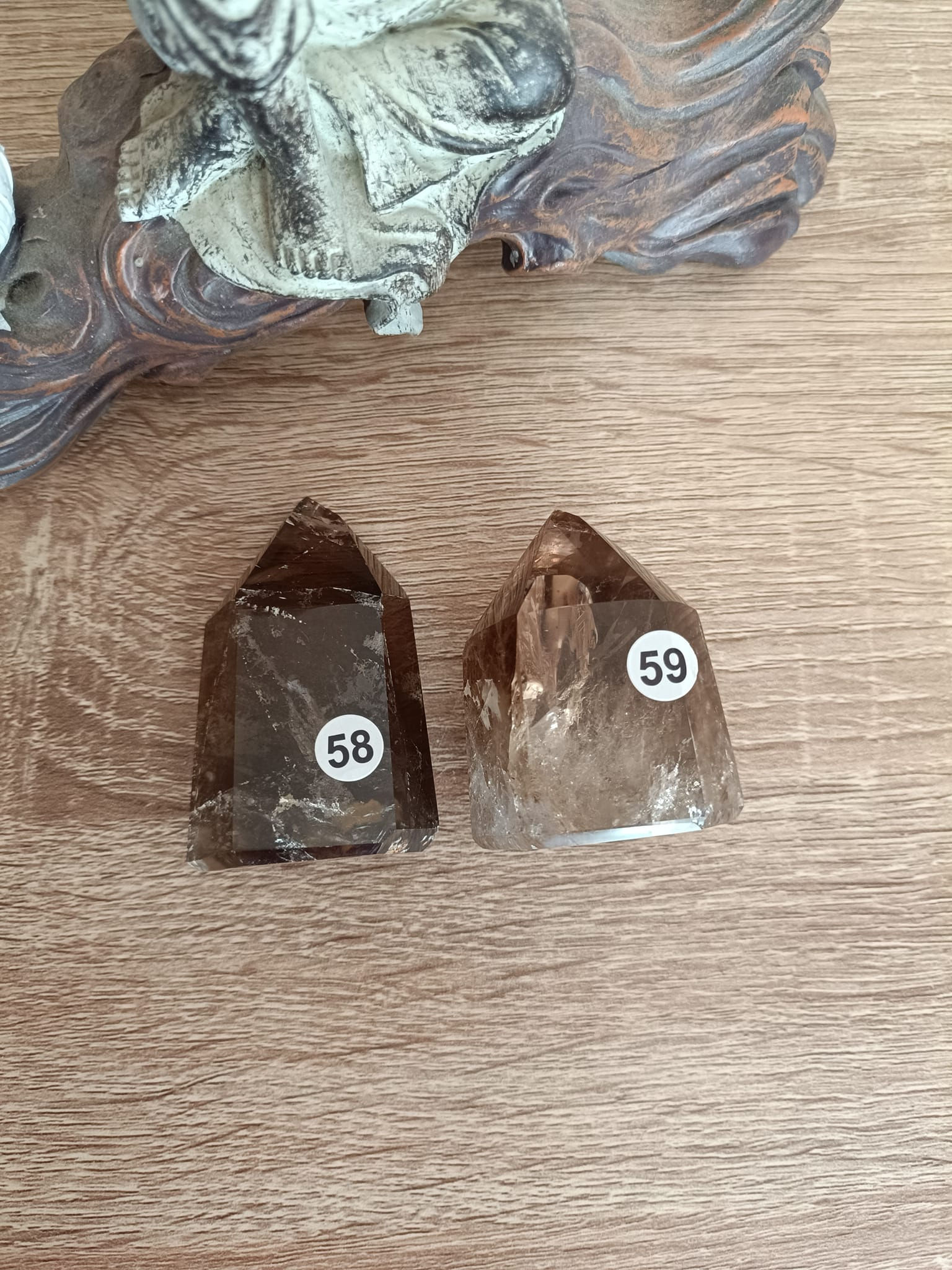 Pointes en Quartz fumé