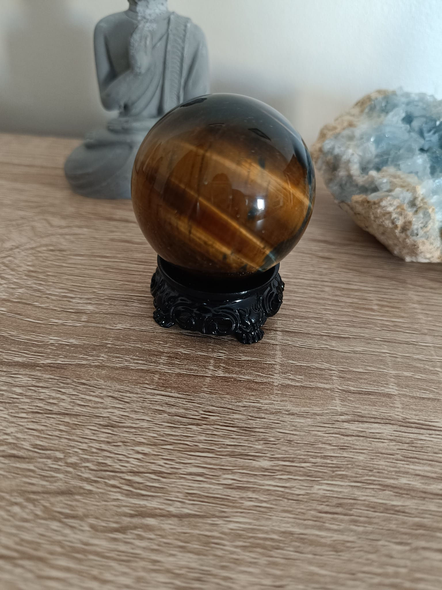 Sphère en Œil de tigre