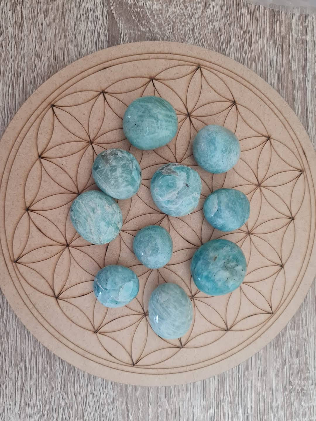 Pierre roulée en Amazonite