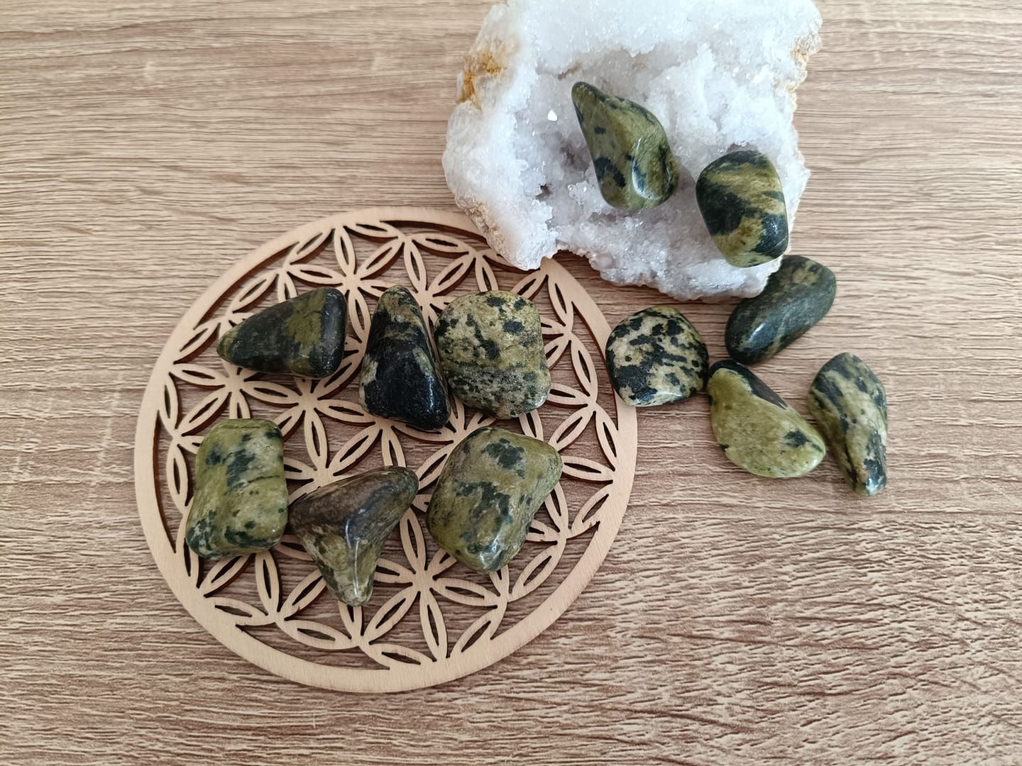 Pierre roulée en Serpentine