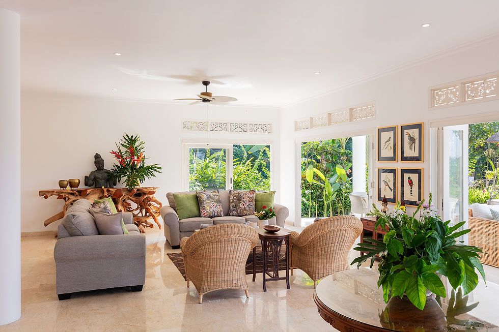 Spacious living room