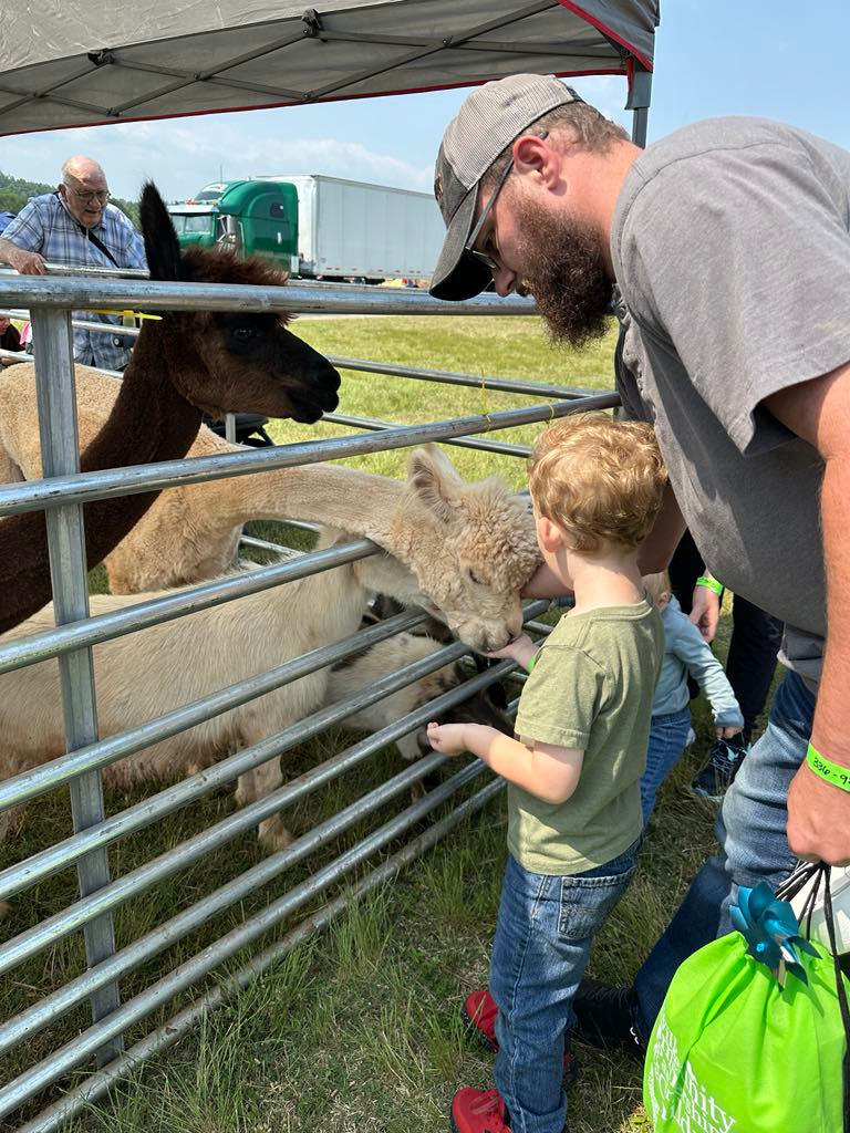 Everyone loves Haystack Homestead Traveling Farm - from the young to the young at heart!