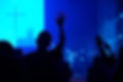 Christian worship god with raised hand, Music concert, Praise and worship concept, spirit