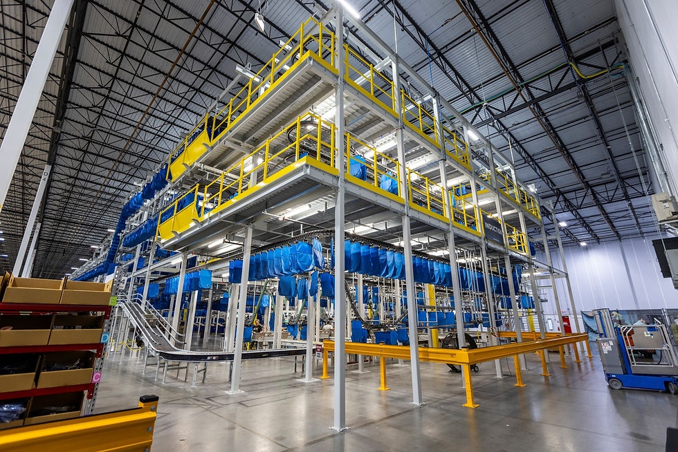 Multi-Level Conveyor Support Structure