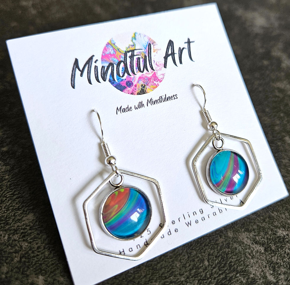 Thumbnail: Hexagon Earrings