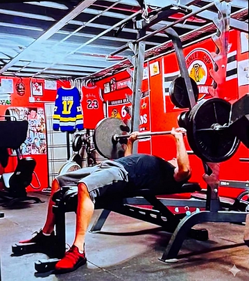 Bench press workout.