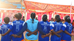 Girls only football team