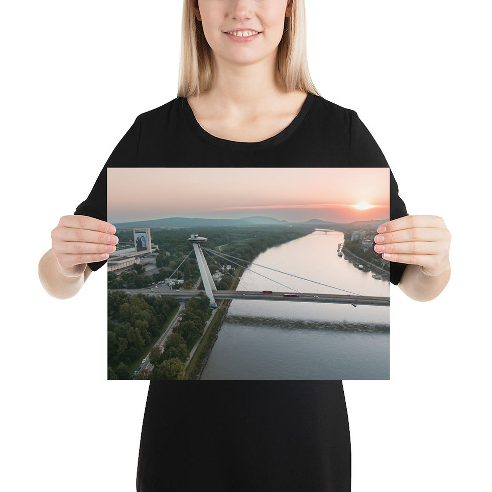 Thumbnail: Bratislava and Danube River During Sunset