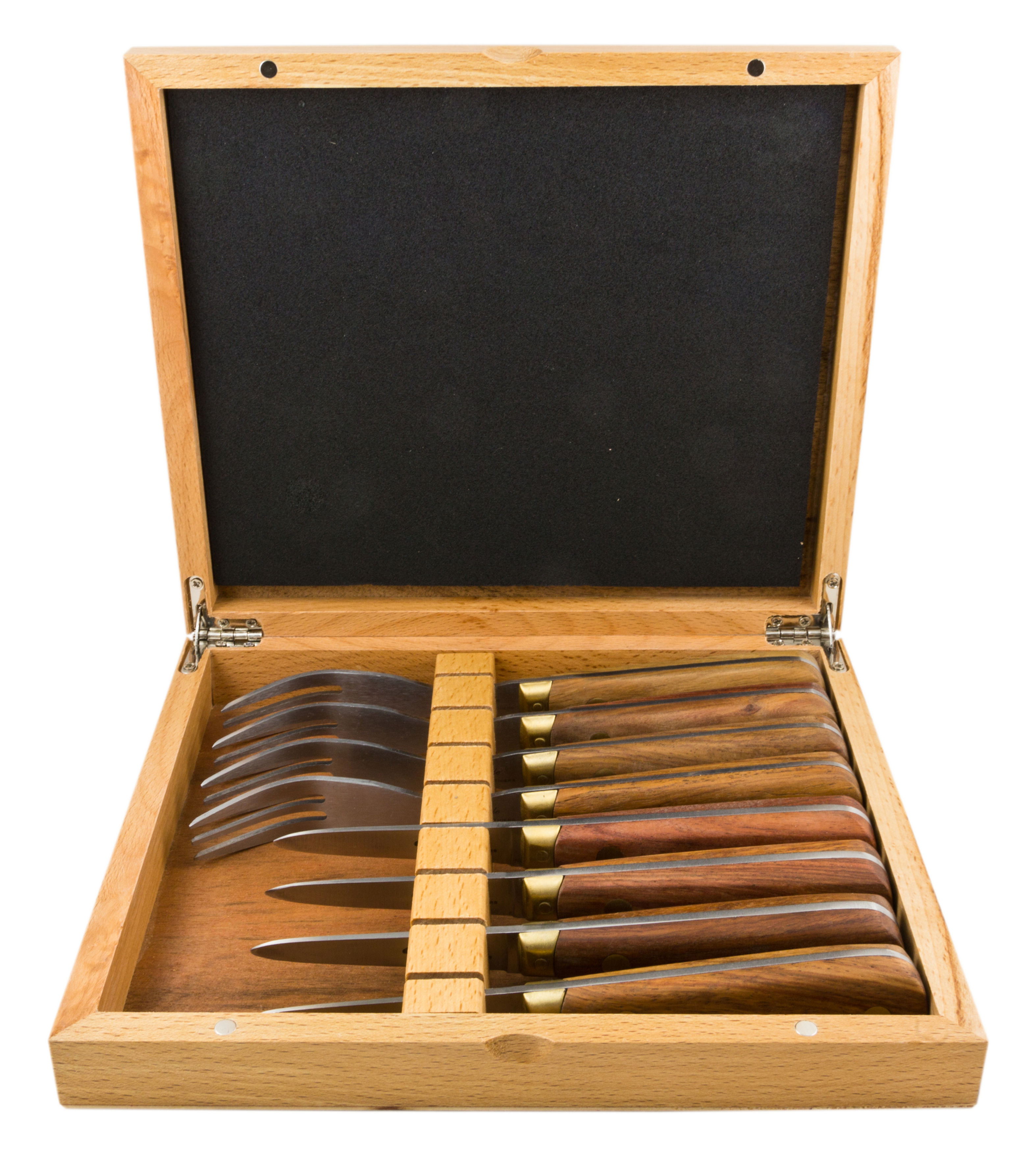 Louis Thiers Séquoia 8-Piece Oyster Set -Rose Wood