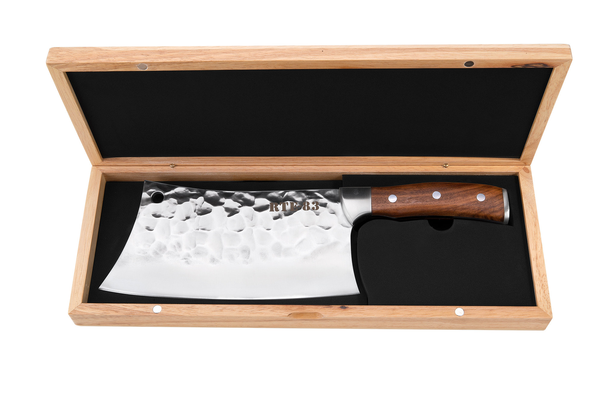 Route83 Knives Classic Meat Cleaver Walnut Wood Handle usk88