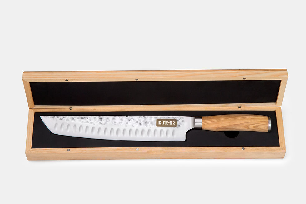 Thumbnail: Route83 Knives Classic Brisket 10" Carving Knife - Olive Wood Handle