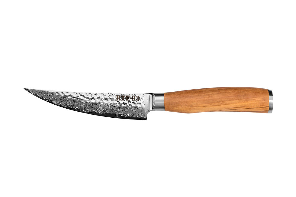 Thumbnail: Route83 Knives Signature Boning Trimming Knife Set of 2 - Olive Wood Hand