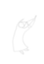 a cartoon figure jumping into the air with arms up and back